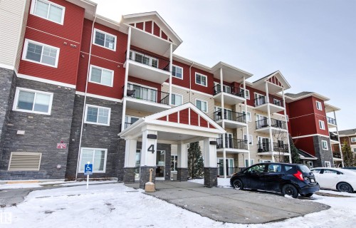 2302 4 Augustine Crescent, Sherwood Park, AB - Outdoor With Balcony With Facade