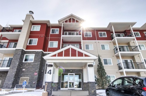 2302 4 Augustine Crescent, Sherwood Park, AB - Outdoor With Balcony With Facade