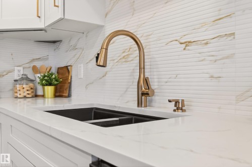 18312 91 Avenue, Edmonton, AB - Indoor Photo Showing Kitchen With Double Sink