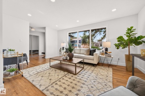 18312 91 Avenue, Edmonton, AB - Indoor Photo Showing Living Room