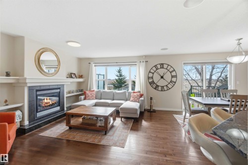 1247 Westerra Crescent, Stony Plain, AB - Indoor Photo Showing Living Room With Fireplace