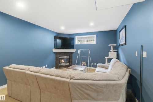 1247 Westerra Crescent, Stony Plain, AB - Indoor With Fireplace