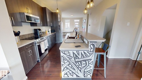 105 603 Watt Boulevard, Edmonton, AB - Indoor Photo Showing Kitchen With Double Sink