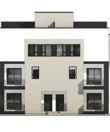 Architectural Rendering. Illustrating the property's exterior elevation - 