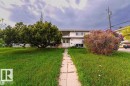 The property features a front yard with a concrete pathway leading to the main entrance, a large mature tree, and a shrub - 12708 133A Avenue, Edmonton, AB  - Outdoor 