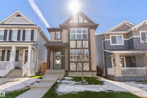 1227 Chappelle Boulevard, Edmonton, AB - Outdoor With Deck Patio Veranda With Facade