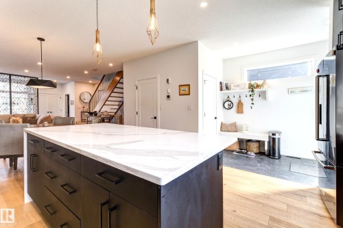 14717 92 Avenue, Edmonton, AB - Indoor Photo Showing Kitchen With Upgraded Kitchen