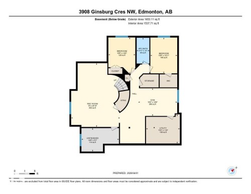 Floor plan - 3908 Ginsburg Crescent, Edmonton, AB - Other