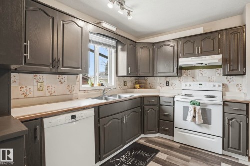 12340 St Albert Trail, Edmonton, AB - Indoor Photo Showing Kitchen With Double Sink