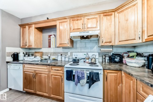 203 11827 105 Street, Edmonton, AB - Indoor Photo Showing Kitchen With Double Sink