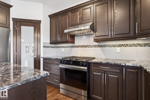 15856 13 Avenue, Edmonton, AB - Indoor Photo Showing Kitchen With Upgraded Kitchen