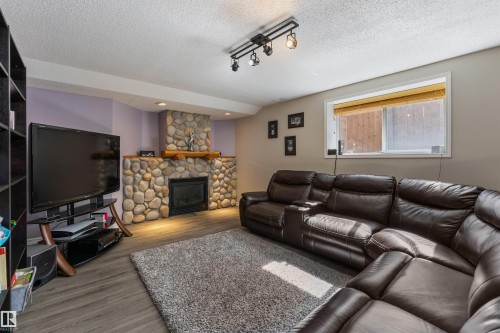 21 Dubonnet Way, St. Albert, AB - Indoor Photo Showing Living Room With Fireplace