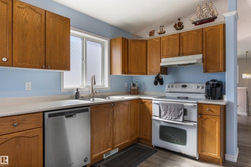 21 Dubonnet Way, St. Albert, AB - Indoor Photo Showing Kitchen With Double Sink