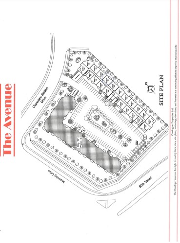 Site Plan. Illustrating the layout of the property including structures and surrounding roads - 408 309 Clareview Station Drive Nw, Edmonton, AB - Other