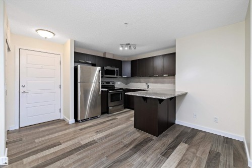 323 14808 125 Street, Edmonton, AB - Indoor Photo Showing Kitchen With Stainless Steel Kitchen