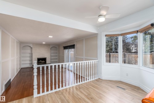 123 Westridge Road, Edmonton, AB - Indoor Photo Showing Other Room With Fireplace