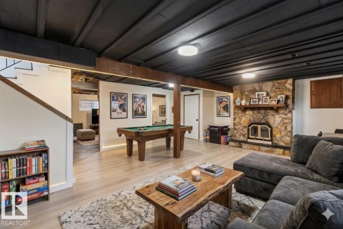 4636 37A Avenue, Edmonton, AB - Indoor With Fireplace