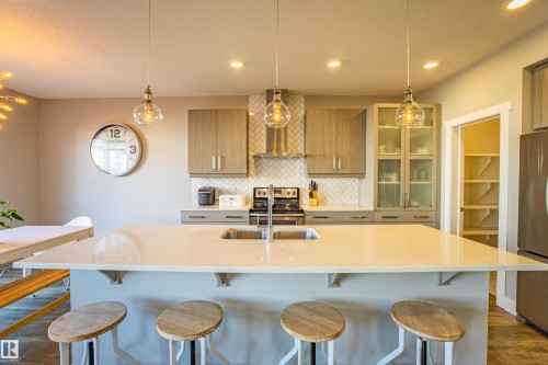 9815 225 Street, Edmonton, AB - Indoor Photo Showing Kitchen With Upgraded Kitchen