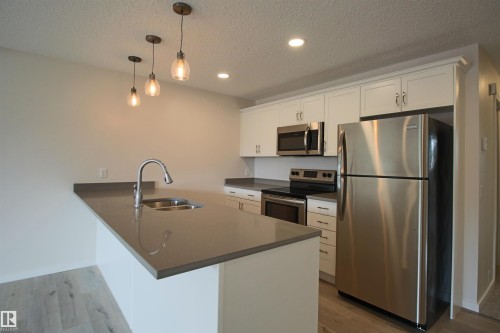 4830 32 Avenue, Edmonton, AB - Indoor Photo Showing Kitchen With Stainless Steel Kitchen With Double Sink