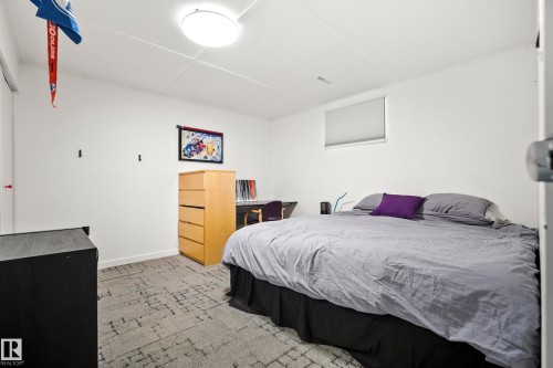 Basement Bedroom - 13519 110 A Avenue, Edmonton, AB - Indoor Photo Showing Bedroom