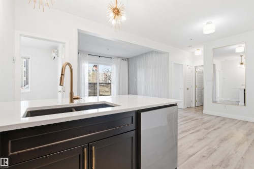 105 304 Ambleside Link Link, Edmonton, AB - Indoor Photo Showing Kitchen With Double Sink