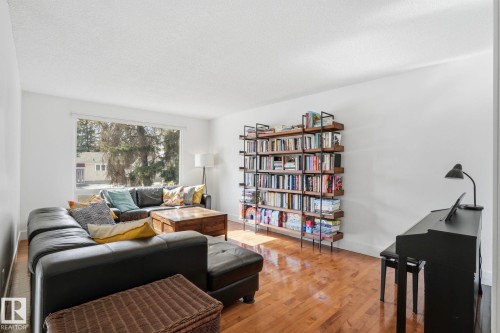 4111 121 Street, Edmonton, AB - Indoor Photo Showing Living Room