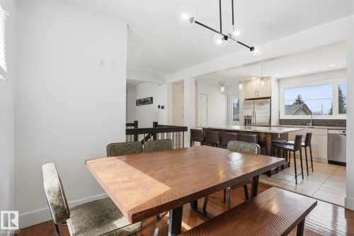4111 121 Street, Edmonton, AB - Indoor Photo Showing Dining Room