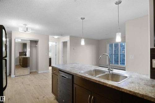 335 6076 Schonsee Way, Edmonton, AB - Indoor Photo Showing Kitchen With Double Sink