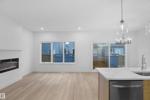 3050 Dixon Landing Landing, Edmonton, AB - Indoor With Fireplace