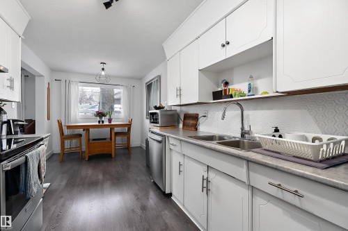 9326 80 Avenue, Edmonton, AB - Indoor Photo Showing Kitchen With Double Sink