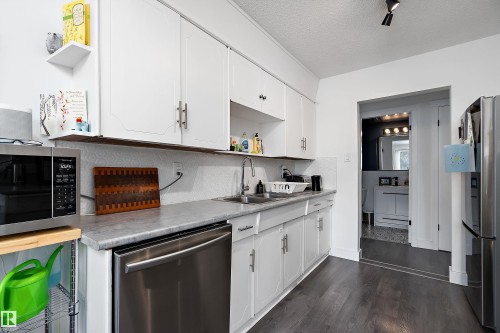 9326 80 Avenue, Edmonton, AB - Indoor Photo Showing Kitchen With Double Sink