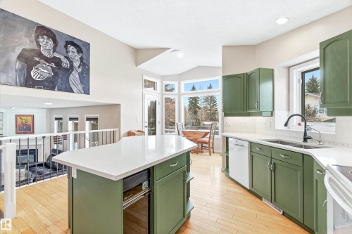 10 Harmony Place, St. Albert, AB - Indoor Photo Showing Kitchen With Double Sink With Upgraded Kitchen