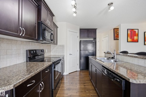 1712 64 Street, Edmonton, AB - Indoor Photo Showing Kitchen With Double Sink