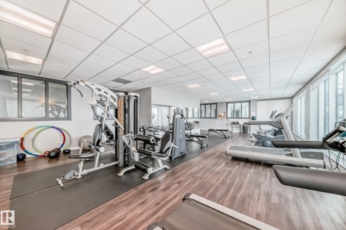 711 5151 Windermere Boulevard, Edmonton, AB - Indoor Photo Showing Gym Room