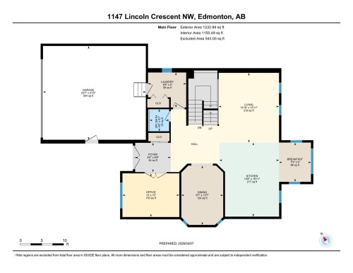 Floor plan - 1147 Lincoln Crescent, Edmonton, AB - Other