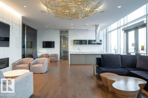 #3606 10360 102 St Nw, Edmonton, AB - Indoor Photo Showing Living Room
