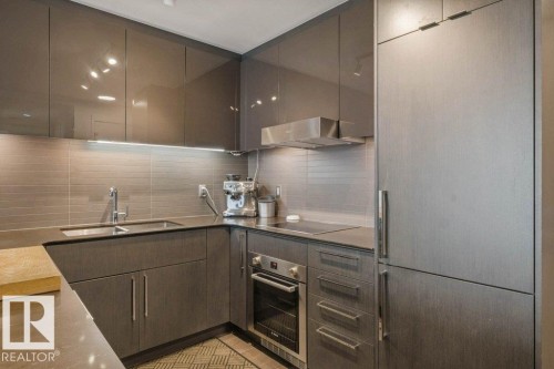 #3606 10360 102 St Nw, Edmonton, AB - Indoor Photo Showing Kitchen With Double Sink With Upgraded Kitchen