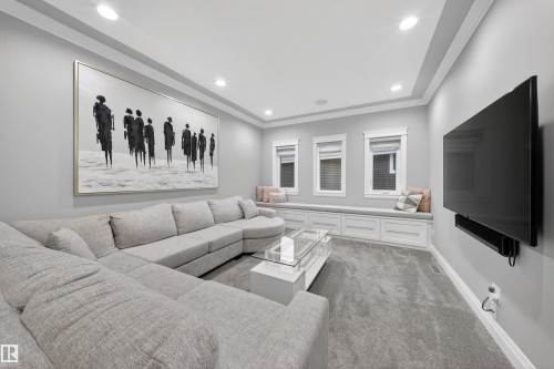 9037 24 Avenue, Edmonton, AB - Indoor Photo Showing Living Room