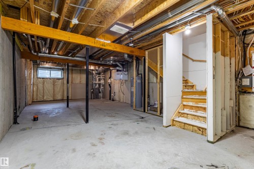 210 Desrochers Boulevard, Edmonton, AB - Indoor Photo Showing Basement