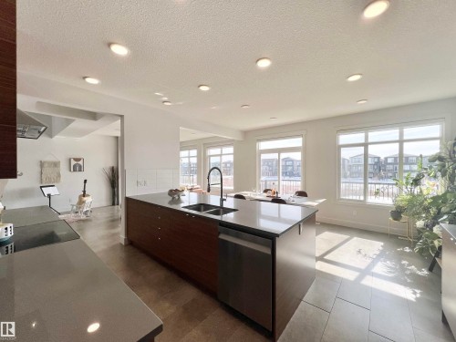 6055 King Landing Landing, Edmonton, AB - Indoor Photo Showing Kitchen With Double Sink With Upgraded Kitchen