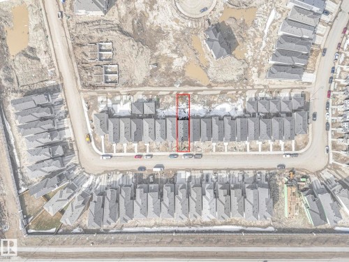 Aerial Property View. Displaying the property within a residential development - 275 Munn Way, Leduc, AB - Other