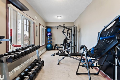 213 263 Macewan Road, Edmonton, AB - Indoor Photo Showing Gym Room