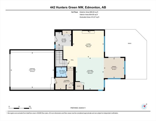 Floor plan - 442 Hunters Green, Edmonton, AB - Other