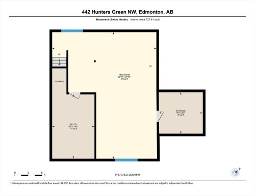 Floor plan - 442 Hunters Green, Edmonton, AB - Other