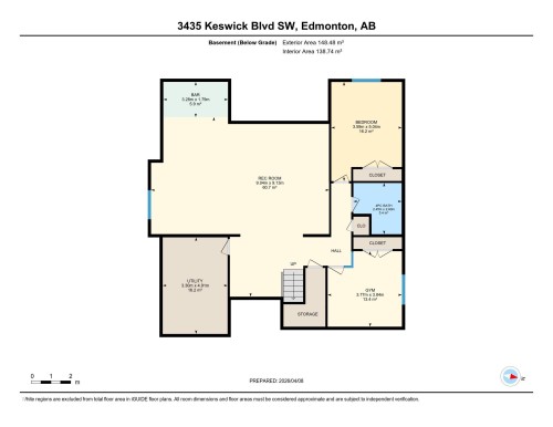 Floor plan - 3435 Keswick Boulevard, Edmonton, AB 