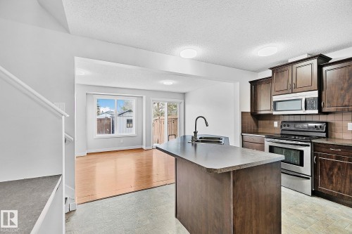 88 14208 36 Street, Edmonton, AB - Indoor Photo Showing Kitchen With Double Sink