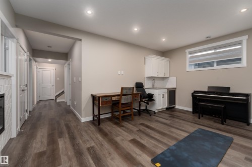 6193 Carr Road, Edmonton, AB - Indoor With Fireplace