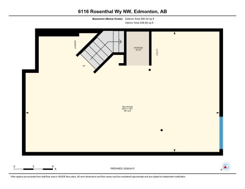 Floor plan - 6116 Rosenthal Way, Edmonton, AB - Other