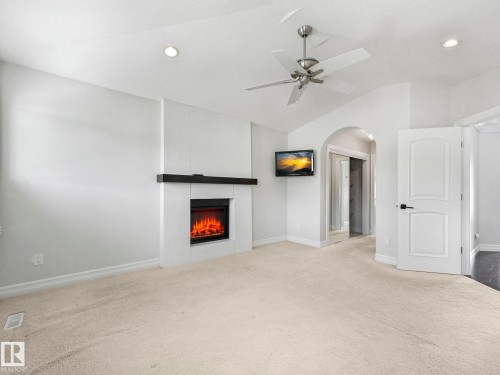 7128 169 Avenue, Edmonton, AB - Indoor With Fireplace