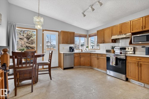 3004 39 Avenue, Edmonton, AB - Indoor Photo Showing Kitchen With Double Sink